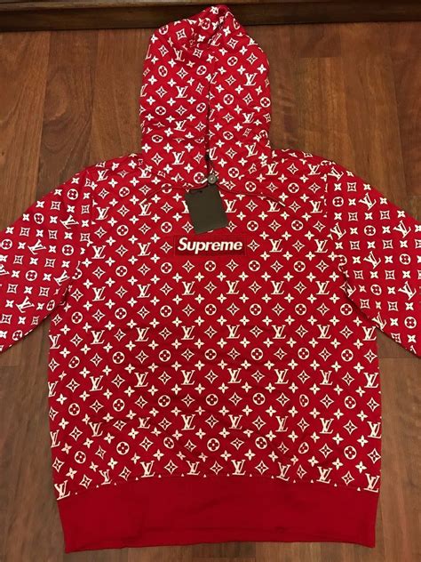 louis vuitton supreme hoodie authentic|supreme shirt louis vuitton price.